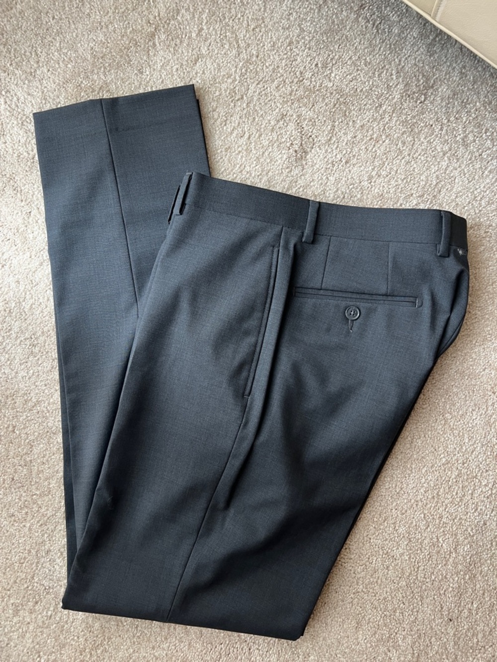 Calvin Klein Men's Dark Gray Two-Button Suit Jacket - Picture 4 of 5